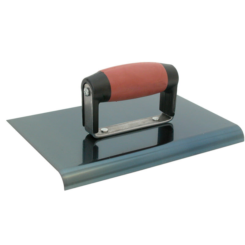 Handspaan-blue-edger-diverse-afmetingen-DCE-Holland-uw-leverancier-van-betongereedschap.jpg BT Blue Steel Hand Edger, 152 X 152mm 13mm, R 16mm lip - Afbeelding 1