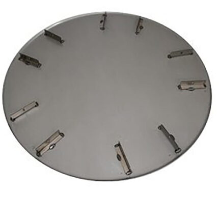 Schuurschijf Ø 120 cm – 45° rand, 5 pin-type meenemers,3 mm | Whiteman