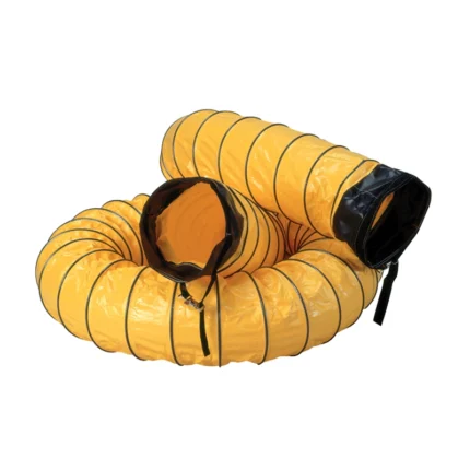 Staring flexslang VAF-800 van 7,5 meter voor gerichte luchtverplaatsing bij ventilatie en stofafzuiging.